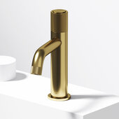 VIGO Apollo Collection Single Handle Bathroom Faucet in Matte Brushed Gold, Faucet Height: 7-1/2'' H, Spout Reach: 5'' D