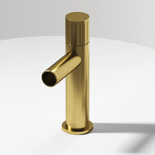 VIGO Ashford Collection Single Hole Bathroom Faucet in Matte Brushed Gold, Faucet Height: 8-3/8'' H, Spout Reach: 4-3/16'' D