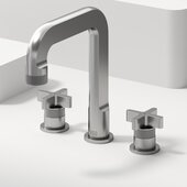 VIGO Wythe Collection Two Handle Widespread Bathroom Faucet in Brushed Nickel, Faucet Height: 9'' H, Spout Reach: 7-1/8'' D