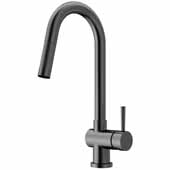 Gramercy Pull-Out Spray Kitchen Faucet in Graphite Black, Faucet Height: 17' Spout Reach: 7-7/8'