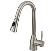  Stainless Steel Curved Pull-Out Spray Kitchen Faucet