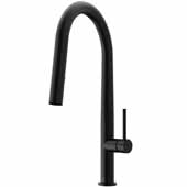  Greenwich Pull-Down Spray Kitchen Faucet in Matte Black, Faucet Height: 18'', Spout Reach: 9-1/4''