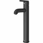 VIGO Seville Bathroom Vessel Faucet in Matte Black, Faucet Height: 13', Spout Height: 9', Spout Reach: 4 3/4'