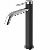 VIGO Lexington Single Hole cFiber Vessel Bathroom Faucet in Brushed Nickel, Faucet Height: 10-1/4'' Spout Height: 6-7/8'' Spout Reach: 6-1/4''