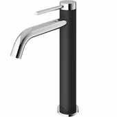 VIGO Lexington Single Hole cFiber Vessel Bathroom Faucet in Chrome, Faucet Height: 10-1/4'' Spout Height: 6-7/8'' Spout Reach: 6-1/4''
