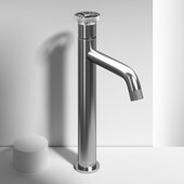 VIGO Cass Collection Single Hole Single-Handle Vessel Bathroom Faucet in Brushed Nickel, Faucet Height: 12'' H, Spout Reach: 6-1/8'' D