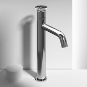 VIGO Cass Collection Single Hole Single-Handle Vessel Bathroom Faucet in Chrome, Faucet Height: 12'' H, Spout Reach: 6-1/8'' D