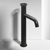 VIGO Cass Collection Single Hole Single-Handle Vessel Bathroom Faucet in Matte Black, Faucet Height: 12'' H, Spout Reach: 6-1/8'' D