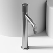 VIGO Apollo Collection Single Hole Vessel Bathroom Faucet in Brushed Nickel, Faucet Height: 11-1/2'' H, Spout Reach: 6-1/8'' D