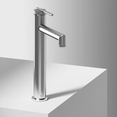 VIGO Sterling Collection Single Handle Lever Vessel Bathroom Faucet in Brushed Nickel, Faucet Height: 10-3/4'' H, Spout Reach: 6-1/8'' D