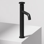 VIGO Ruxton Collection Single Hole Single-Handle Vessel Bathroom Faucet in Matte Black, Faucet Height: 12'' H, Spout Reach: 6-1/8'' D