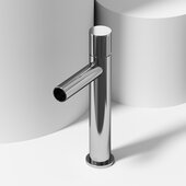VIGO Ashford Collection Single-Handle Lever Vessel Bathroom Faucet in Chrome, Faucet Height: 11-1/8'' H, Spout Reach: 5-1/8'' D