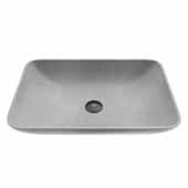  ConcretoStone™ Rectangular Bathroom Vessel Sink, Gray, 22-1/4'' W x 14-9/16'' D x 4-3/4'' H