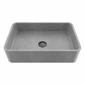 Concreto Stone™ Rectangular Bathroom Vessel Sink, Gray, 19-11/16'' W x 12-13/16'' D x 4-3/4'' H