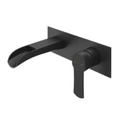  Cornelius Wall Mount Bathroom Faucet In Matte Black