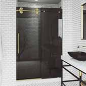  Adjustable 68-72'' W  Elan Shower Door in Black, 72'' W  x 3'' D x 74'' H