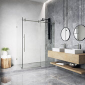 VIGO Elan E-Class Collection 46-1/2'' W x 76'' H Frameless Shower Enclosure with Stainless Steel Hardware, 46-1/2'' W x 36-5/8'' D x 76'' H