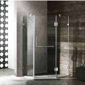  40'' x 40'' Frameless Neo-Angle 3/8'' Clear/Brushed Nickel Shower Enclosure