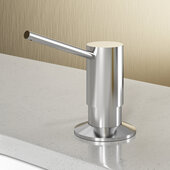 VIGO Braddock Collection Kitchen 360-Degree Swivel Soap Dispenser in Chrome with 10oz Plastic Reservoir, 1-5/8'' W x 4-1/8'' D x 12-1/4'' H