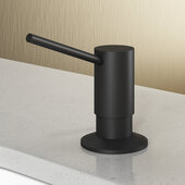 VIGO Braddock Collection Kitchen 360-Degree Swivel Soap Dispenser in Matte Black with 10oz Plastic Reservoir, 1-5/8'' W x 4-1/8'' D x 12-1/4'' H