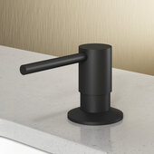 VIGO Bolton Collection Kitchen 360-Degree Swivel Soap Dispenser in Matte Black with 10oz Plastic Reservoir, 1-5/8'' W x 4-1/8'' D x 11-1/8'' H