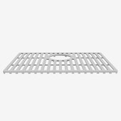  Kitchen Sink 19'' Silicone Protective Bottom Grid For Single Basin Sink in Gray, 19-1/8'' W x 14-1/8'' D x 1/2'' H