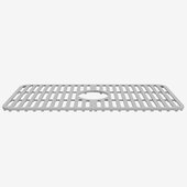  Kitchen Sink 25'' Silicone Protective Bottom Grid For Single Basin Sink in Gray, 25-1/8'' W x 12-7/8'' D x 1/2'' H