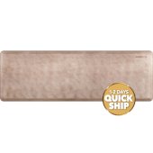  Linen Collection 6' x 2' Anti-Fatigue Floor Mat in Sand Dollar with White on Tan Base, 72'' W x 24'' D x 3/4'' Thick