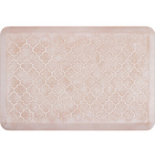  3'x2' Estates Collection Coastal Series Sand Dollar Color Floor Mats with Trellis Pattern, 36'' W x 24'' D x 3/4'' H