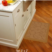  2011 Motif Collection - Bella Wellness Mat, 36'' W x 24'' D x 3/4'' H, Tan