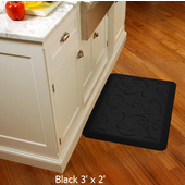  2011 Motif Collection - Bella Wellness Mat, 36'' W x 24'' D x 3/4'' H, Black