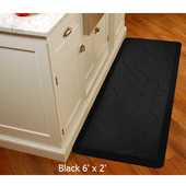  2011 Motif Collection - Bella Wellness Mat, 72'' W x 24'' D x 3/4'' H, Black