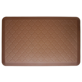 2011 Motif Collection - Trellis Wellness Mat, 36'' W x 24'' D x 3/4'' H, Brown