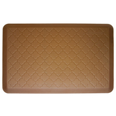  2011 Motif Collection - Trellis Wellness Mat, 36'' W x 24'' D x 3/4'' H, Tan