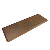  Trellis Motif Floor Mat in Antique Light, 72''W x 24''D x 3/4''H