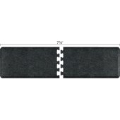  Granite Collection PuzzlePiece R Series 7.5' x 2' Anti-Fatigue Floor Mat in Granite Onyx, 90'' W x 24'' D, 3/4'' Thick