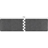  Granite Collection PuzzlePiece R Series 7.5' x 2' in Granite Steel, 90'' W x 24'' D, 3/4'' Thick