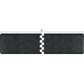  Granite Collection PuzzlePiece R Series 8' x 2' Anti-Fatigue Floor Mat in Granite Onyx, 96'' W x 24'' D, 3/4'' Thick
