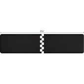  Original Collection PuzzlePiece R Series 8.5' x 2' in Black, 102'' W x 36'' D, 3/4'' Thick