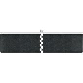  Granite Collection PuzzlePiece R Series 8.5' x 2' Anti-Fatigue Floor Mat in Granite Onyx, 102'' W x 24'' D, 3/4'' Thick