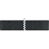  Granite Collection PuzzlePiece R Series 9.5' x 2' Anti-Fatigue Floor Mat in Granite Onyx, 114'' W x 24'' D, 3/4'' Thick