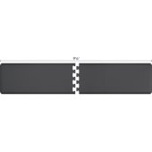  Original Collection PuzzlePiece R Series 9.5' x 2' in Gray, 114'' W x 36'' D, 3/4'' Thick