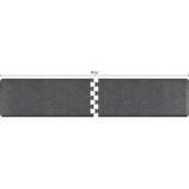  Granite Collection PuzzlePiece R Series 9.5' x 2' in Granite Steel, 114'' W x 24'' D, 3/4'' Thick