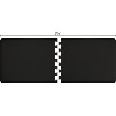  Original Collection PuzzlePiece R Series 7.5' x 3' in Black, 90'' W x 36'' D, 3/4'' Thick