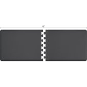  Original Collection PuzzlePiece R Series 8' x 3' in Gray, 96'' W x 36'' D, 3/4'' Thick