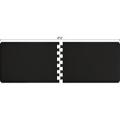  Original Collection PuzzlePiece R Series 8.5' x 3' in Black, 102'' W x 36'' D, 3/4'' Thick