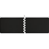  Original Collection PuzzlePiece R Series 9' x 3' in Black, 108'' W x 36'' D, 3/4'' Thick