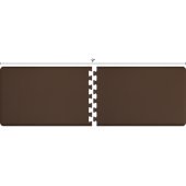  Original Collection PuzzlePiece R Series 9' x 3' in Brown, 108'' W x 36'' D, 3/4'' Thick