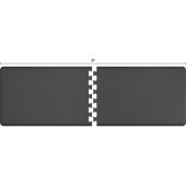  Original Collection PuzzlePiece R Series 9' x 3' in Gray, 108'' W x 36'' D, 3/4'' Thick