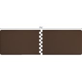  Original Collection PuzzlePiece R Series 9.5' x 3' in Brown, 114'' W x 36'' D, 3/4'' Thick